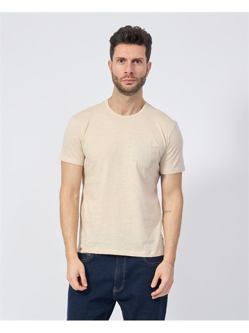 Yes Zee men's crew neck t-shirt with patch pocket YES ZEE | T736-S5000222